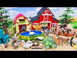 60 Minutes of The Most Satisfying Build Happy Farm with Barn for Horses | Cattle Farm Diorama