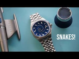 Original Design Inspired by Snakes? Automatic Integrated Watch with an odd Inspiration.
