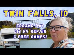 FREE Riverside Camping, DIY RV Repairs, Errands and History Near Twin Falls, ID #RVlife #rvliving