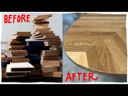I turned 120 pieces of scrap into this dining table