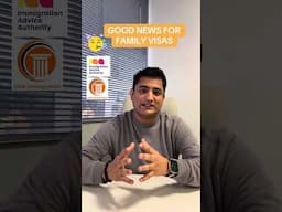 GREAT NEWS FOR FAMILY VISA CATEGORY @GSNImmigrationLtd