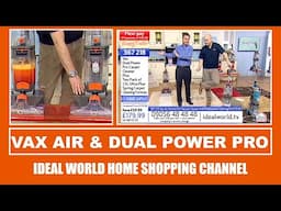 Vax Air Stretch Vacuum Cleaner &  Dual Power Pro Carpet Washer Ideal World Demonstration 2016