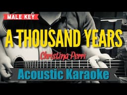 A Thousand Years (Male Key) - Christina Perri (Acoustic Karaoke)