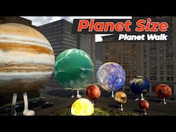 If Planets Started Walking | Planets Size Comparison in first person view | Solar system size|