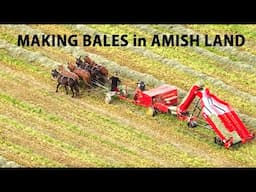 BALING HAY When the SUN SHINES in Lancaster County's AMISH LAND...The Methods Might Surprise You.