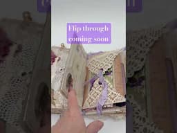 I’ve finished the little lilac journal and a full flip through will be up soon. 💜💜 #junkjournal