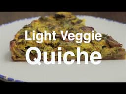 Light veggie quiche