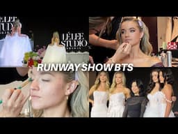 BRIDAL RUNWAY VLOG | behind the scenes