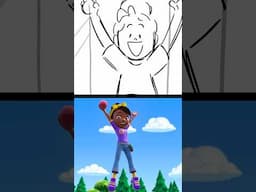 ☀️Let's Draw a Cartoon of ⚾ Blippi and Meekah Throwing a Ball! #shorts