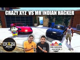 Franklin and Shinhan Fight For MR Indian Hacker Car car vs Crazy xyz Car in GTA 5