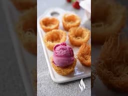Dondurmalı Çıtır Kadayıf Çanak Tarifi 🍓🍦Nefis Yemek Tarifleri #shorts #nefisyemektarifleri