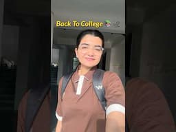 Back to College After Holidays 😩📚 First Day Feels! | Nikita Singh | #mbbs #minivlog