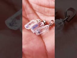 Dumortierite silver pendant