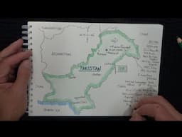 ASMR - Drawing a Map of Pakistan - Australian Accent - Chewing Gum & Quietly Whisper