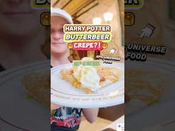 $20 Butterbeer Crepe WORTH TRYING?! 😵🍺(Epic Universe Food Review)
