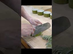 Amazing Dumpling Master Making Dumpling Skins with a Knife #shorts