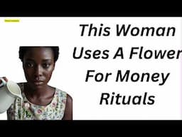 This Woman Uses A Flower For Money Rituals