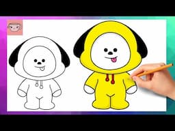 How To Draw BT21 Chimmy - Jimin | BTS Easy Drawing Tutorial