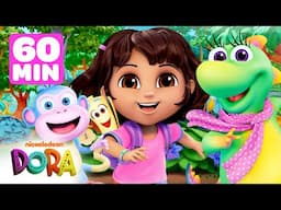 1 HOUR of Dora's Adventures with Isa the Iguana! 💚🦎 w/ Boots | Shimmer and Shine