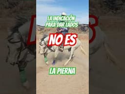 ¡La indicación para dar lados no es la pierna!