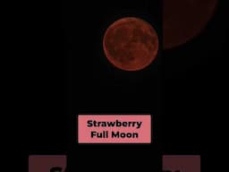 Giant Strawberry Moon Caught on Camera!