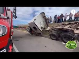 Seis pacientes heridos tras grave accidente en la ruta 32