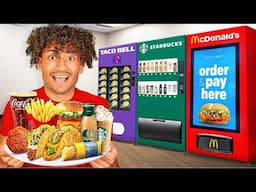 Eating Only VENDING MACHINE Food For 24 Hours!