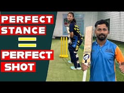 ✅ “Perfect Batting Stance for Beginners | Improve Footwork, Balance & Shots (8-18 Age Group)”