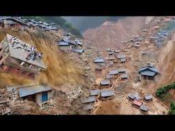 Jaw-Dropping Landslide and Flood Wipes Out Chinese Village!