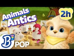 🙀(NEW!) 2 HOURS of Animal Antics! Compilation l Badanamu Nursery Rhymes, ABC Songs, Kids Songs
