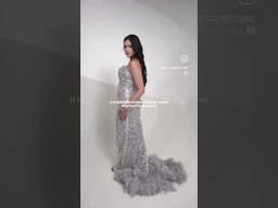 Feather gowns by #hmdesignerstudio #gownstyles