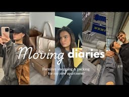 MOVING DIARIES! I’M MOVING OUT | furniture shopping for my new apartment and packing!!