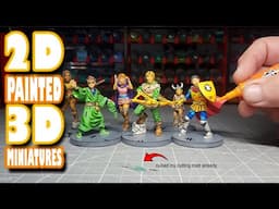 Use Marker Pens to 2D paint 3D Miniatures Printed with The PioCreat HALOT-X1