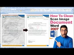 How to Clean Scan JPG Document in MS Word 2007 | Document ko Ms Word me kaise Clean Kare