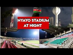 Nyayo Stadium is LIT! 🔥 Latest Updates of the Newly installed Floodlights at Night!