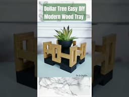 🔥 Create a Gorgeous Reversible Wood Tray Using DT Wood! #dollartreediy #shesocraftdee #shorts