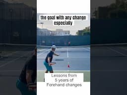 Lessons From 5 Years Of Forehand Changes #tennis #atptennis #tennisplayer #tennislife