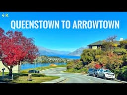 Queenstown to Arrowtown Autumn Drive 2025 4K | Scenic New Zealand Driving Tour in Relaxing Music