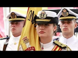 Princess Leonor of Spain Leads Flag Oath Ceremony in New York