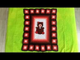 Estoy tejiendo una COLCHA a crochet y asi me esta quedando.| Arte en crochet LM.| Colcha a crochet.