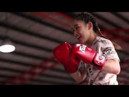 Islay Erika Bomogao 🇵🇭 training at Tiger Muay Thai ahead of #ONELumpinee111
