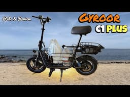 Gyroor C1PLUS Electric Scooter for Pets and Cargo! • Ride & Review!