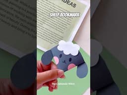 easy and fun sheep bookmark! #bookmark #bookmarkcraft #bookmarkmaking #eastercrafts #papercraft