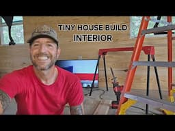 Installing Tongue & Groove Accent Walls In My Tiny House Build!