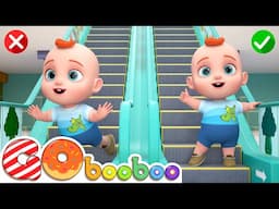Escalator Safety Song | Educational Kids Songs | GoBooBoo Kids Songs & Nursery Rhymes