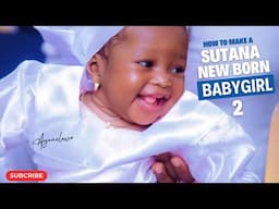 SUTANA FOR A NEW BORN BABY GIRL PART 2|| How to make a Celestial Garment for a New Born Baby