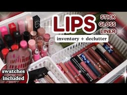 Lipsticks, Glosses, & Liners - Inventory + Declutter 2025