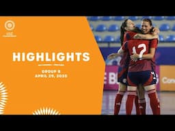 Group B Highlights, April 29 | 2025 Concacaf W Futsal Championship