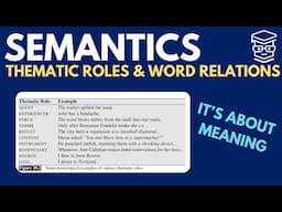 Thematic Roles and Word Relations
