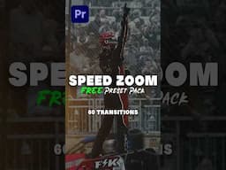 Download 60 FREE Speed Zoom Transitions! #premierepro